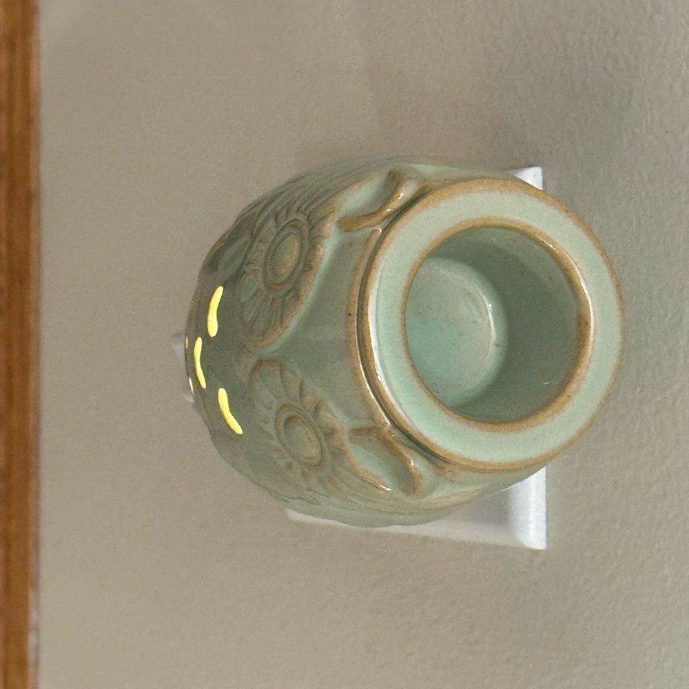 Scentsy Floral Wax Warmer w/ Wax Melts, non-Scentsy owl warmer & 2 Yankee Candle - Picture 11 of 16